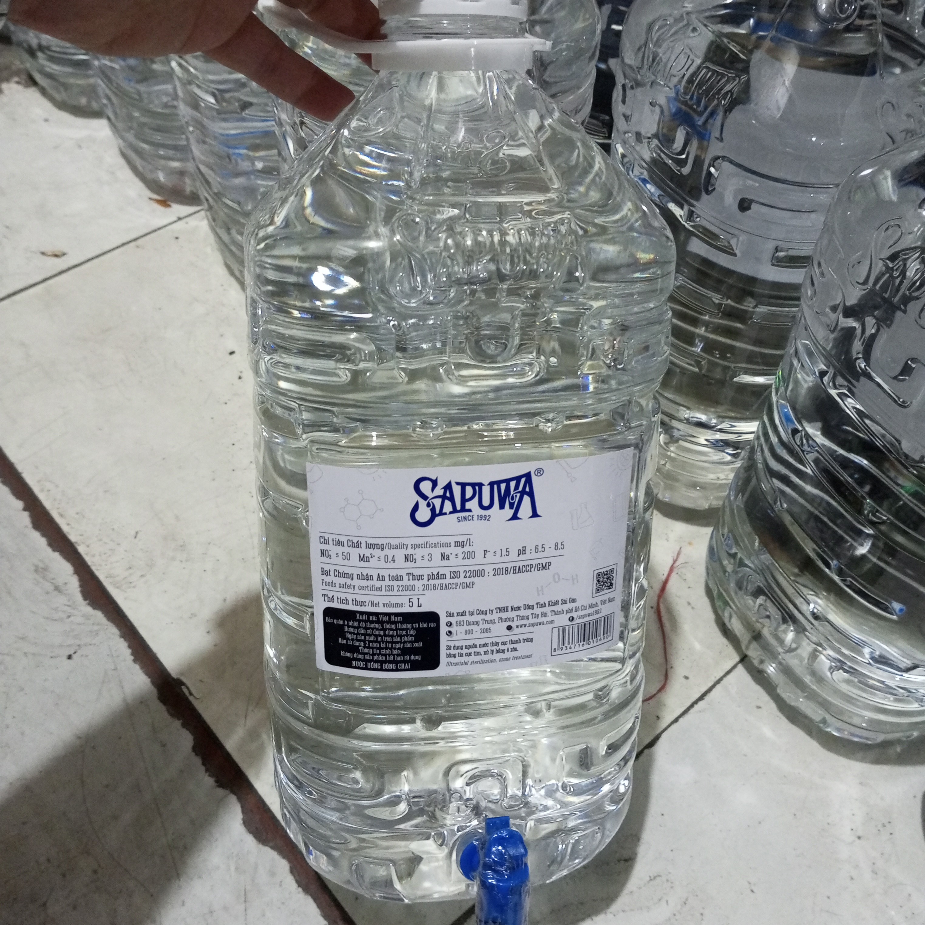 Nước suối Sapuwa 5L