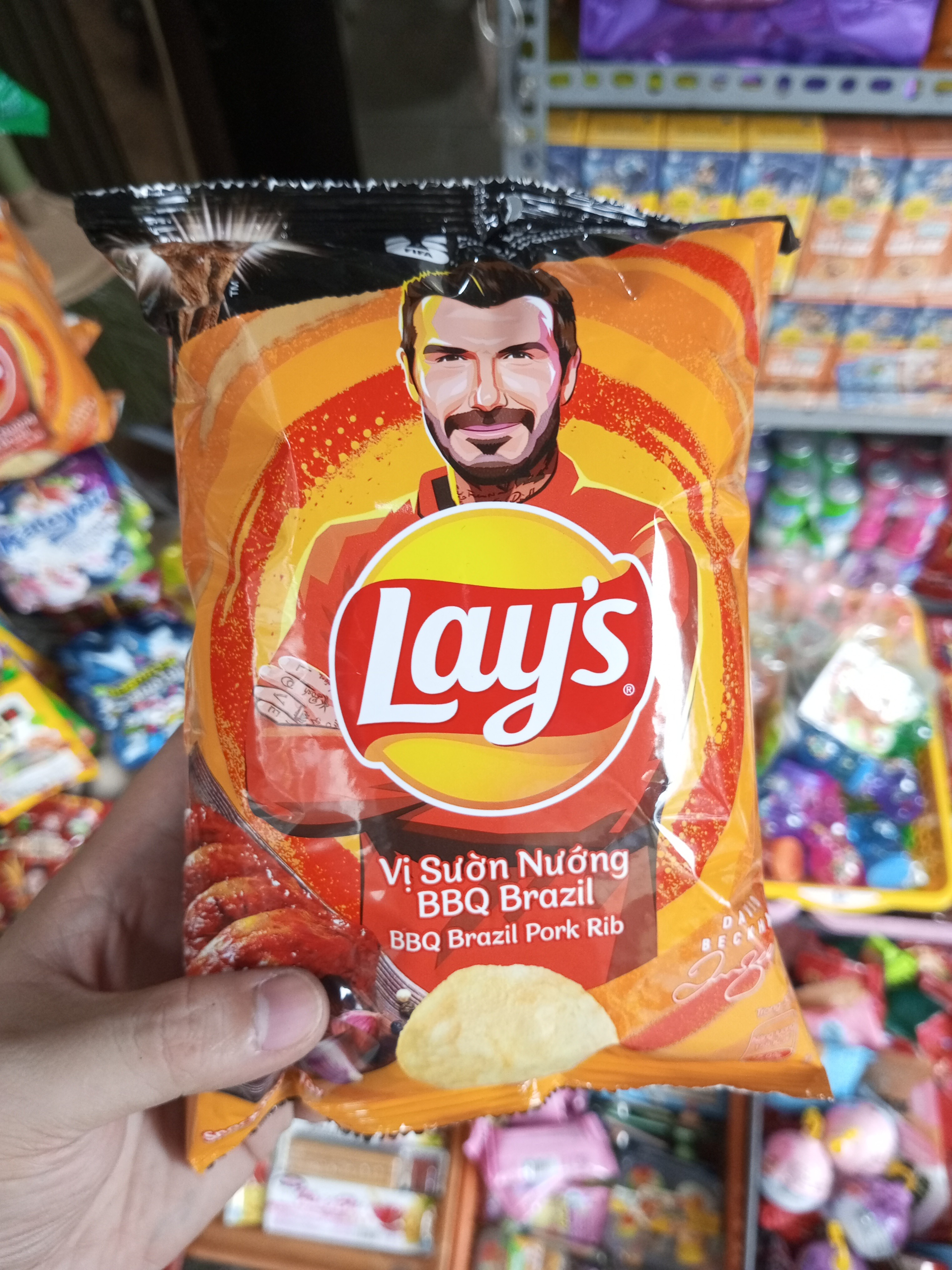 Lays vị sườn nướng BBQ Brazil 30g