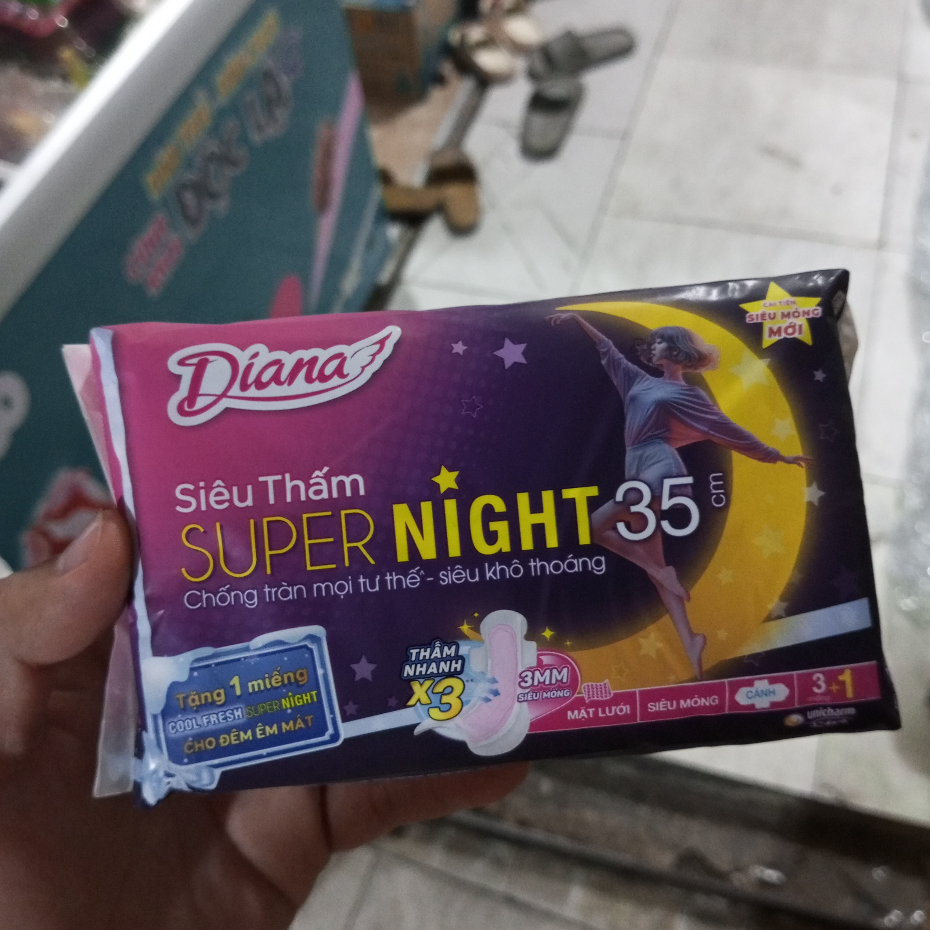 Diana siêu thấm đêm 35cm 3 miếng