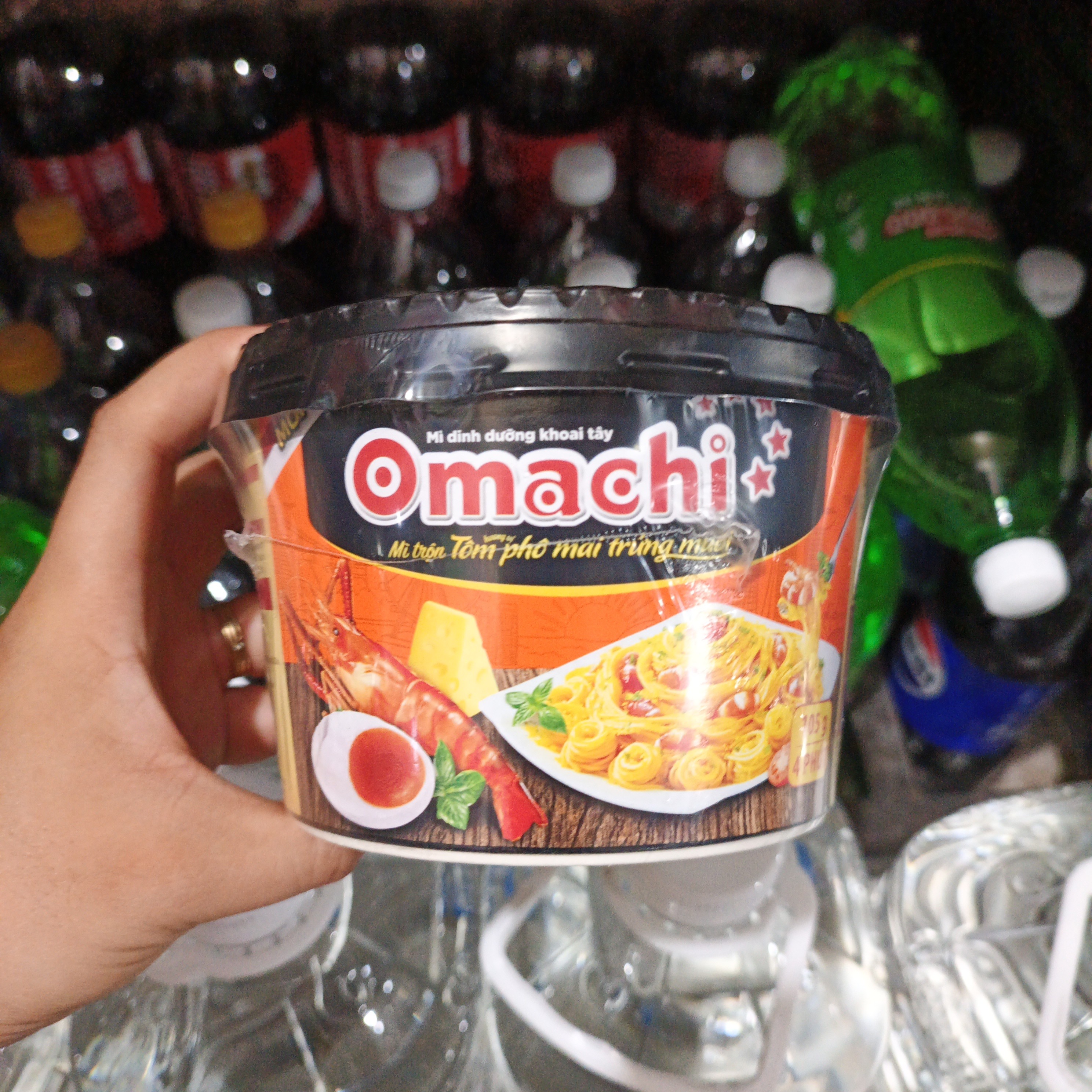 Mì trộn Omachi phô mai