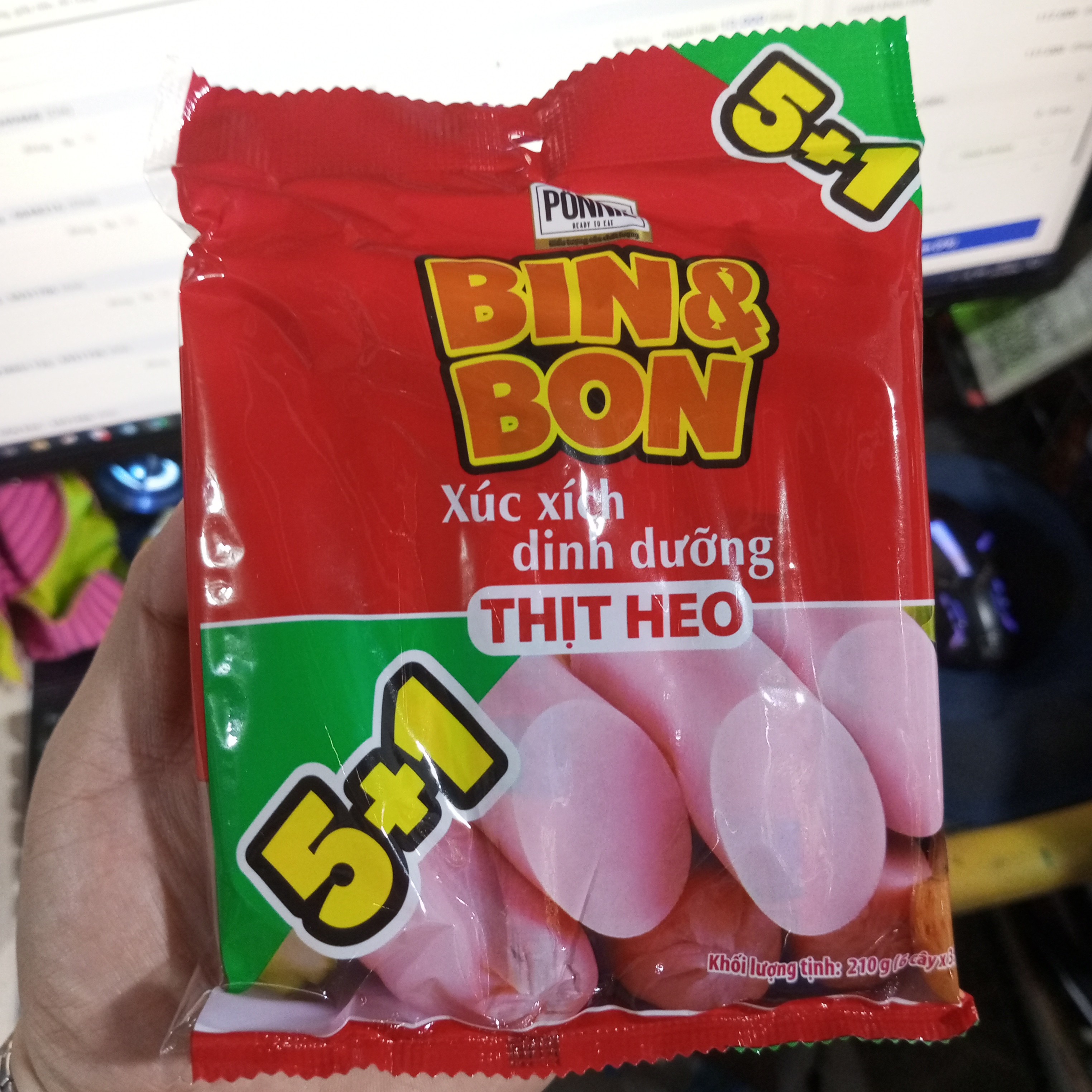 Xúc xích Ponnie BinBon 210g