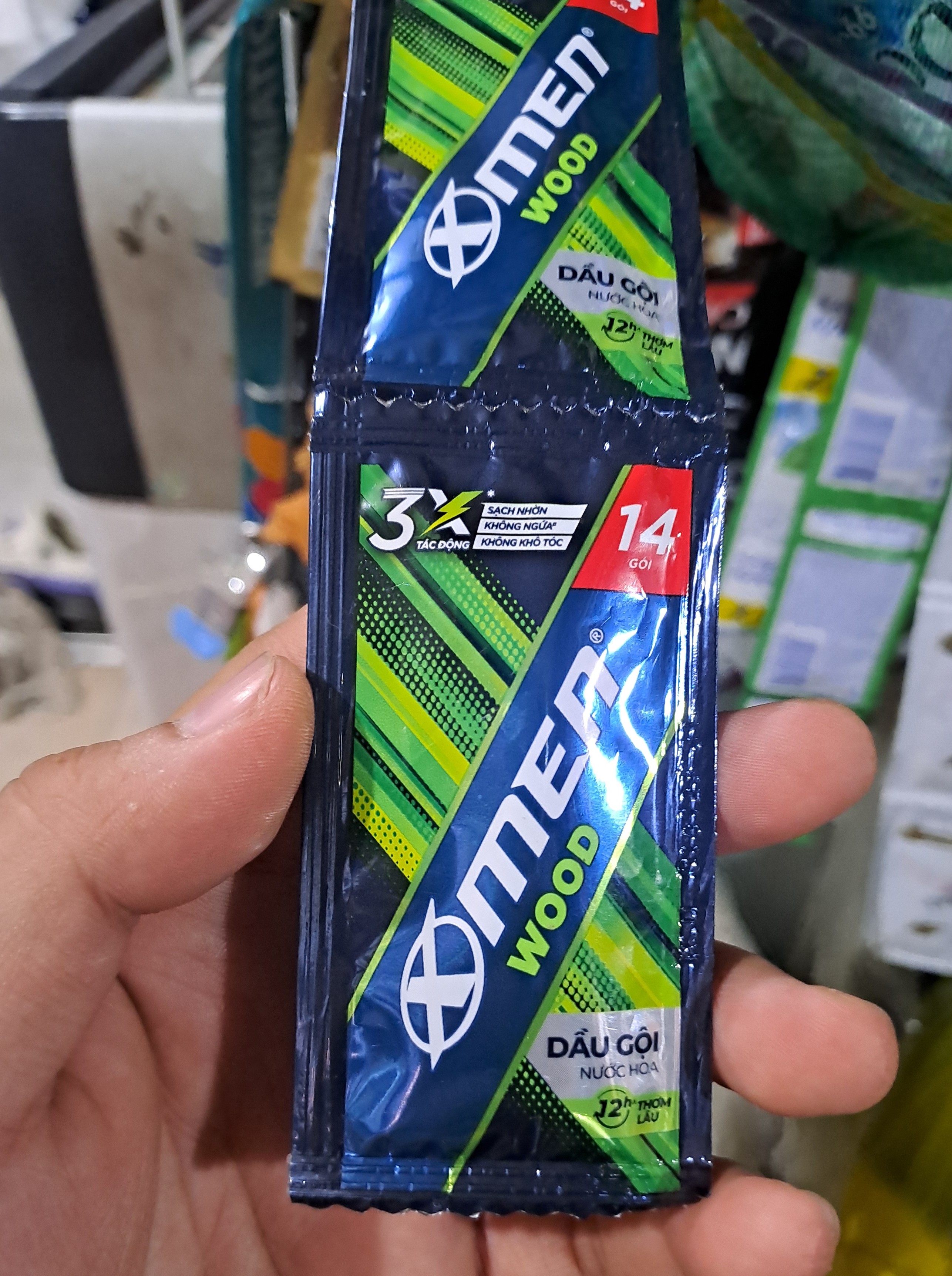 Dây Dầu gội gói xmen wood