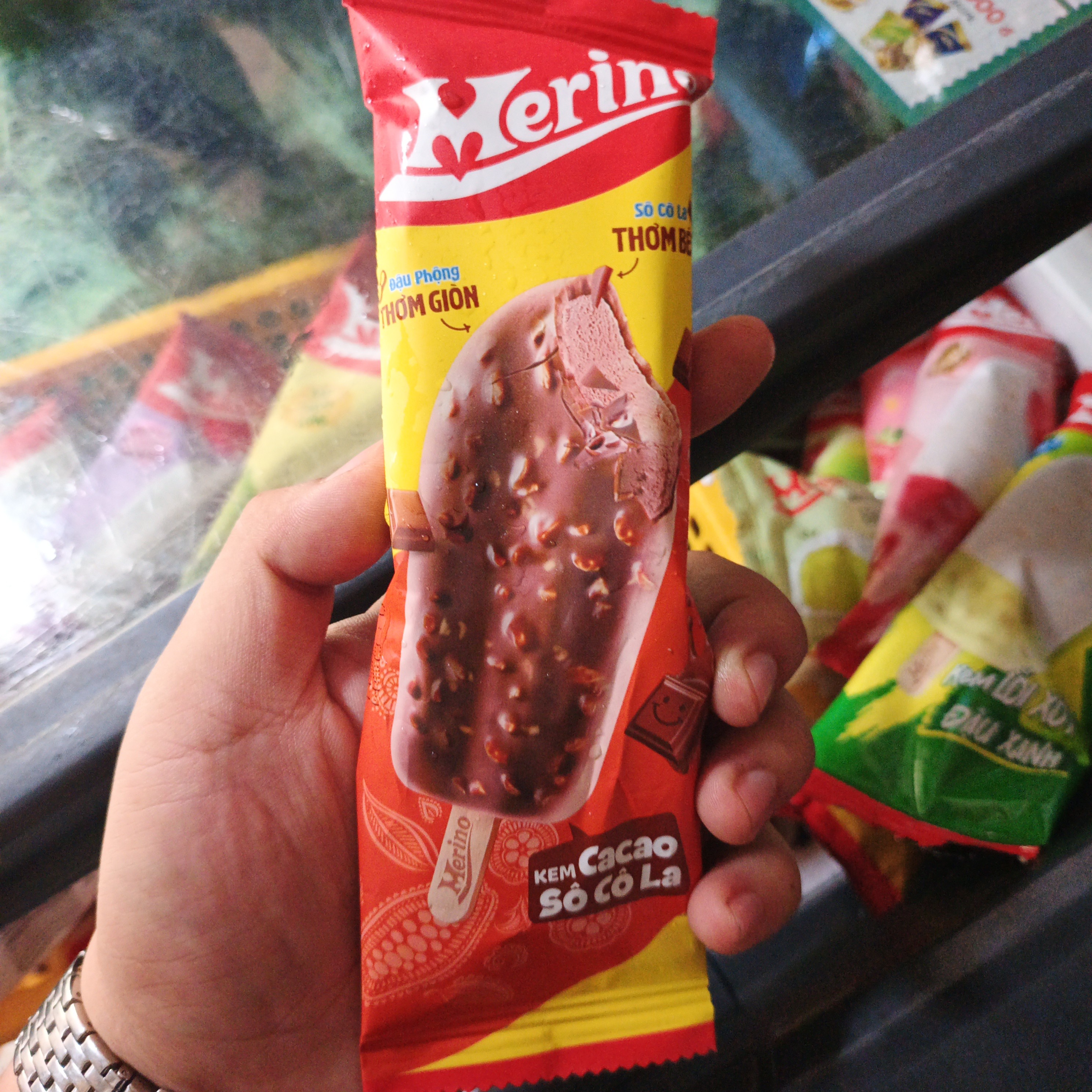 Merino yeah cacao socola đậu phộng 68g